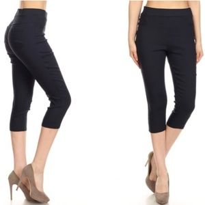 Jvini Women's Pull-On Stretchy Capri Skinny Jeggings